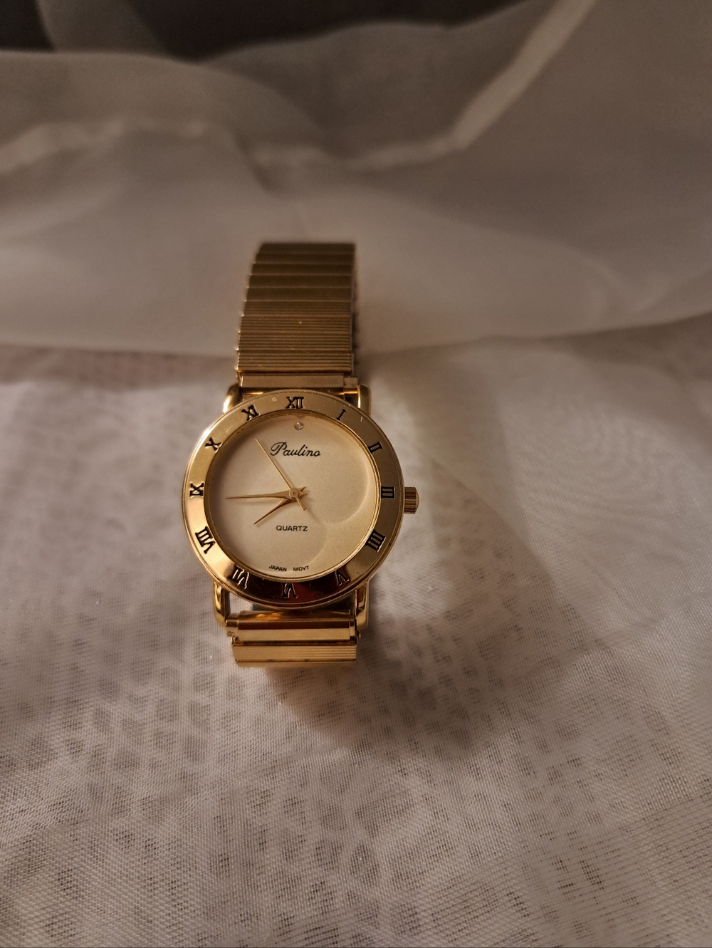 Vintage Paulina Gold Tone Quartz Watch